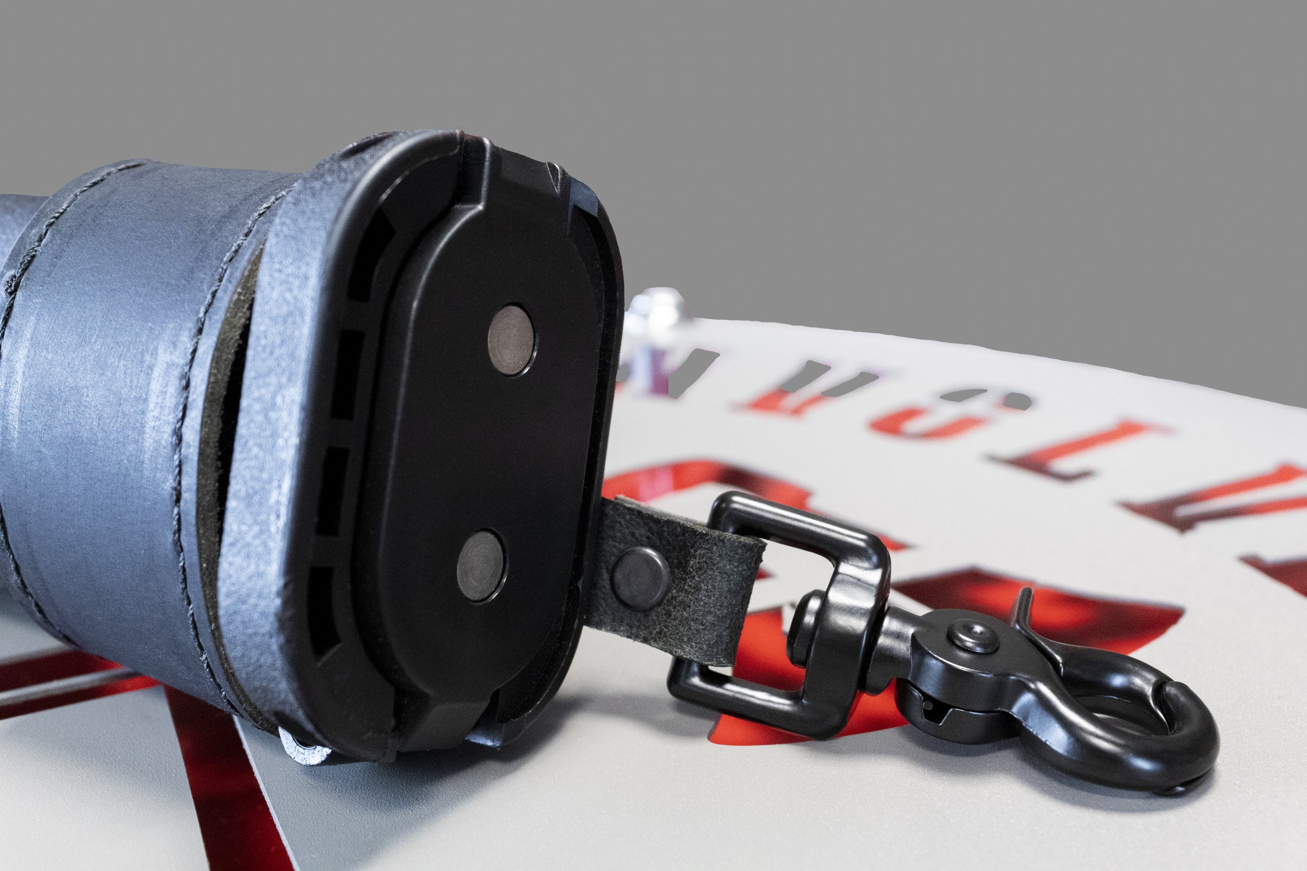 Leather Firefighter Flashlight Strap by Fully Involved Leatherworks