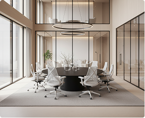 Sala de reunião corporativa