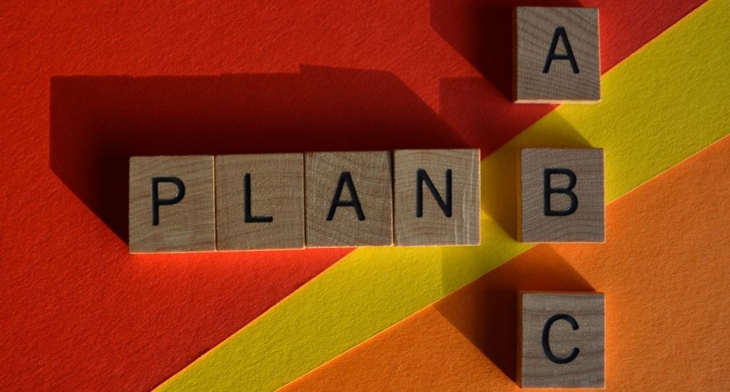 Plan A, B, C marketing strategy concept