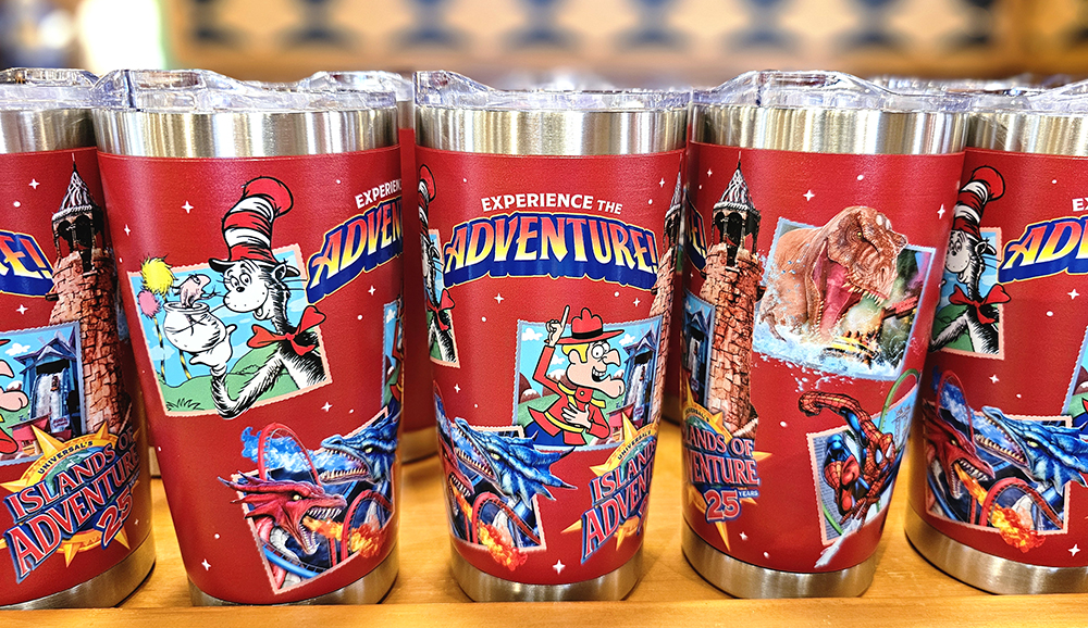 Universal Studios Orlando IOA 25th Anniversary Red Tumbler with