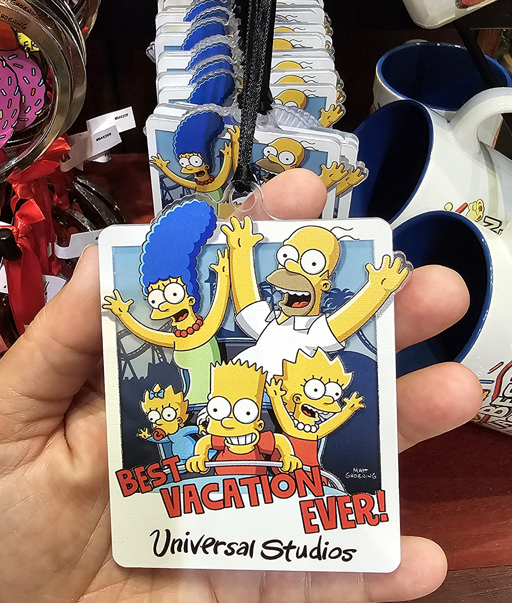 The Simpsons Universal Studios Parks Acrylic Holiday Ornament- Best Vacation Ever