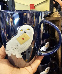 Wizarding World of Harry Potter Universal Studios Parks Waiting For My Letter Hedwig Owl Blue Mug