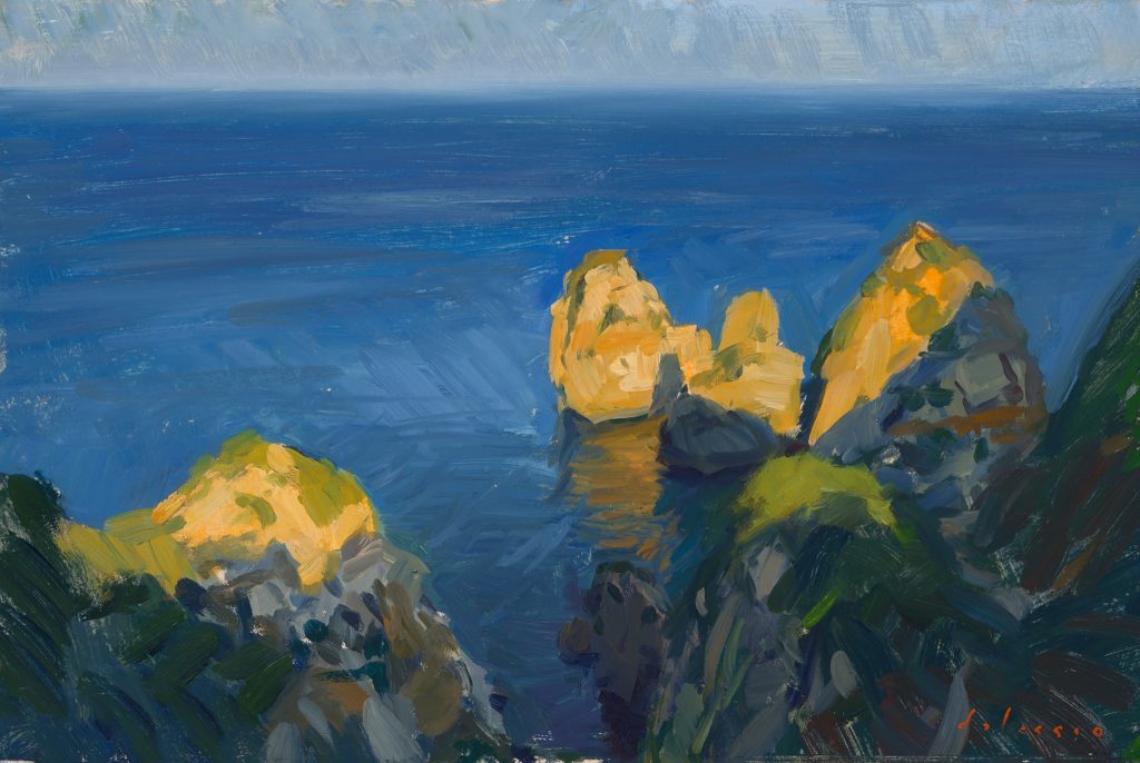 Algarve oil painting