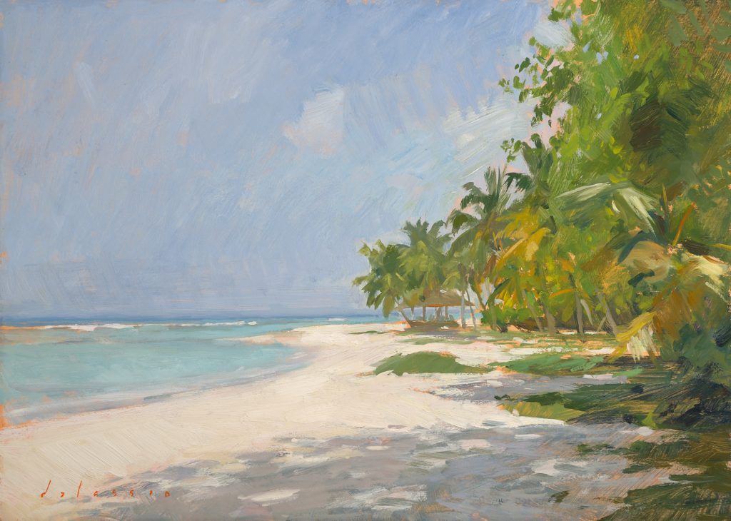 Mustique oil painting