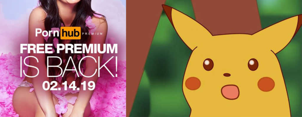 Pornhub premium gratis este 14 de febrero guiño guiño