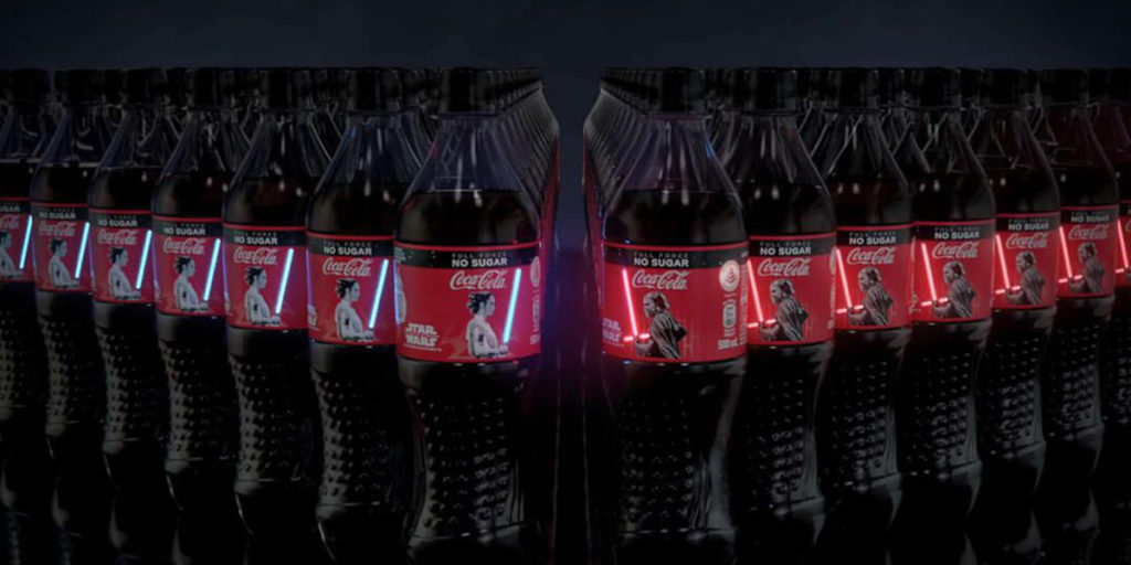 coca cola botellas the rise of skywalker singapur 2019