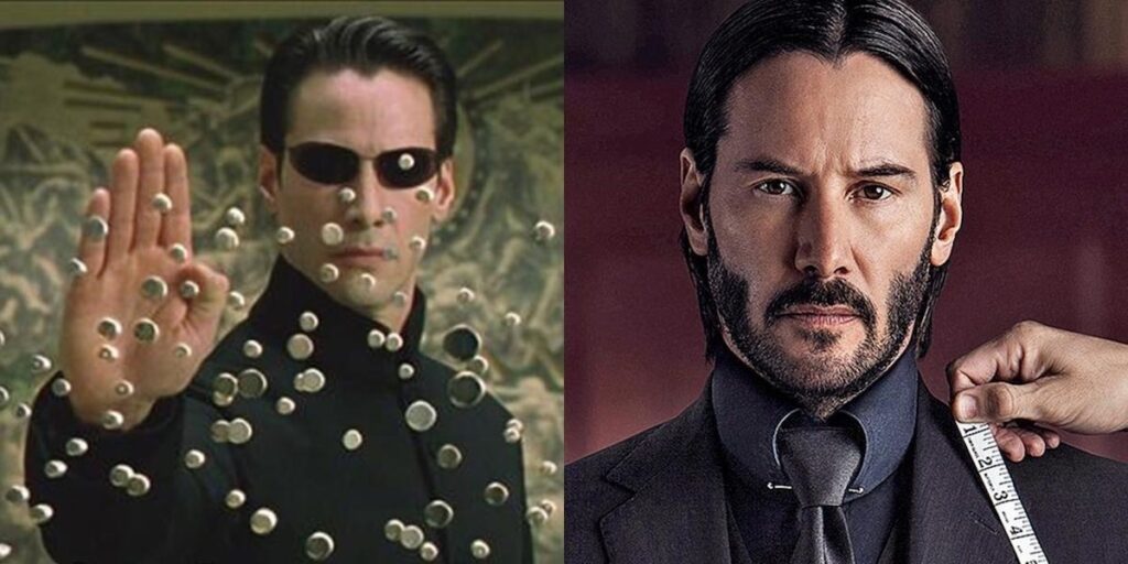 Keanu Reeves es captado grabando en el set de Matrix 4