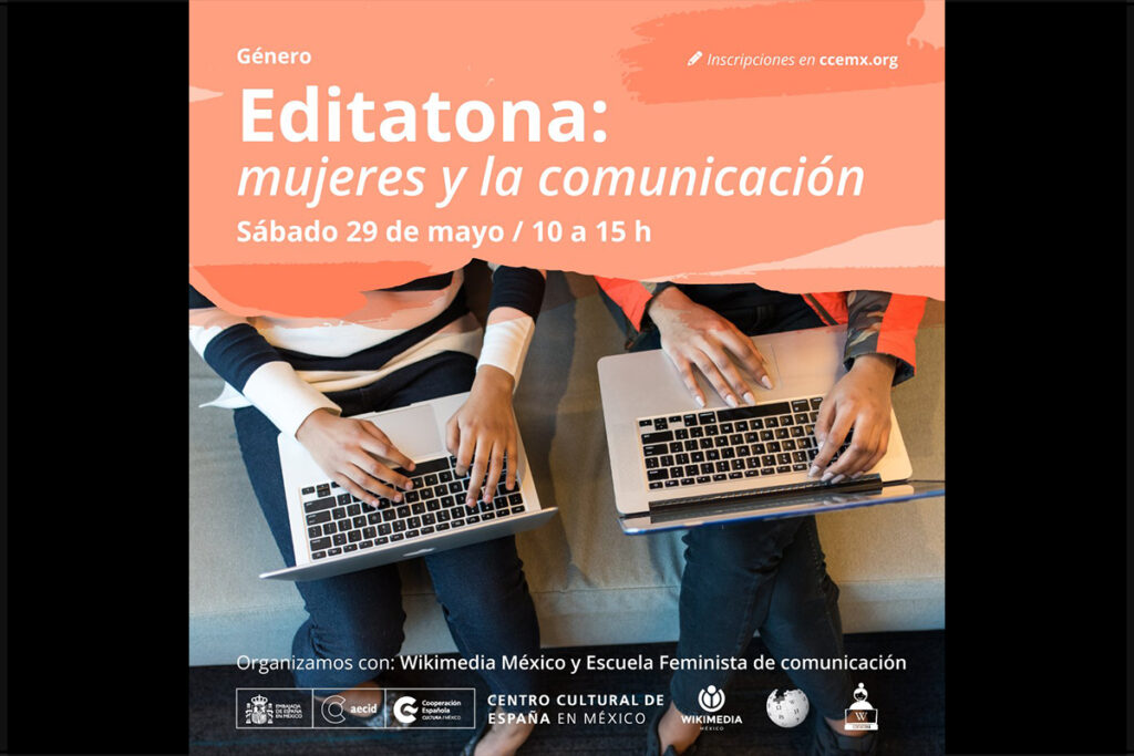 Editatona, mujeres y la comunicación