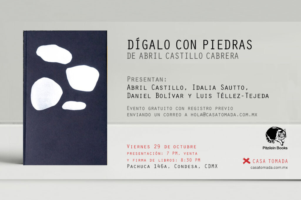 Dígalo con piedras de Abril Castillo en Casa Tomada