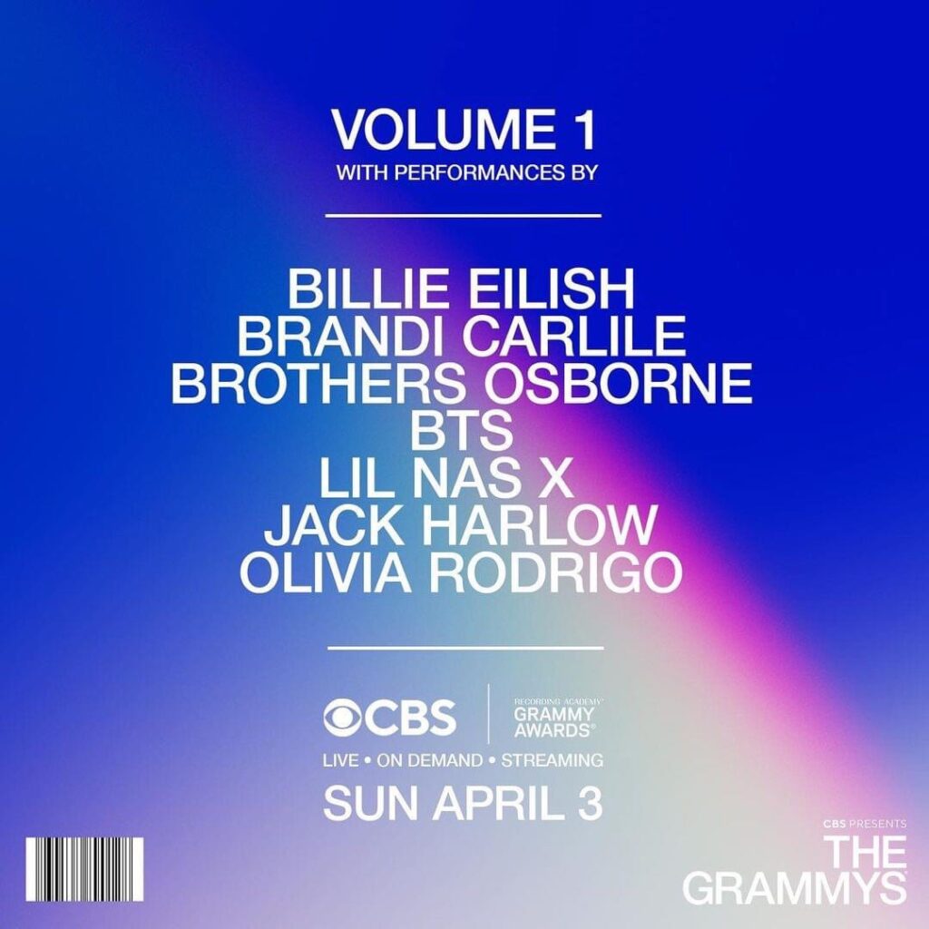 grammys ceremonia invitados musicales shows 2022 1