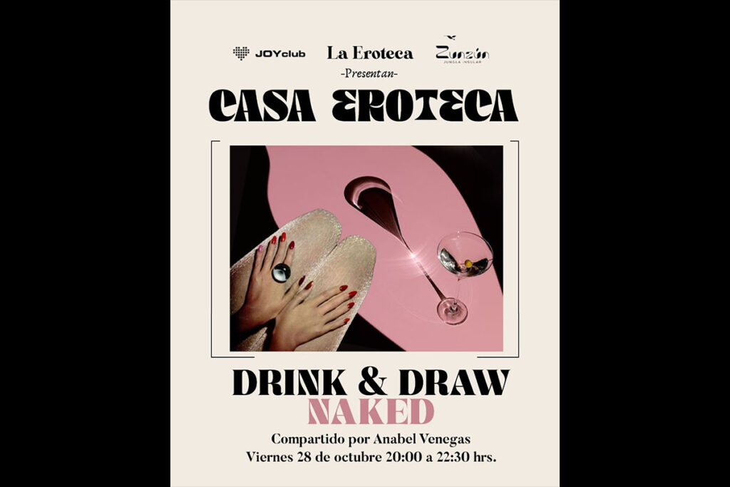 Drink and Draw en La Casa Eroteca