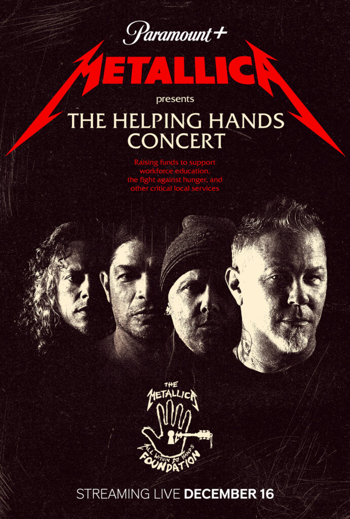Metallica transmitirá en vivo su concierto benéfico Helping Hands 1 896B3B91 FA0F 4B73 A15B 83BF43F2F915