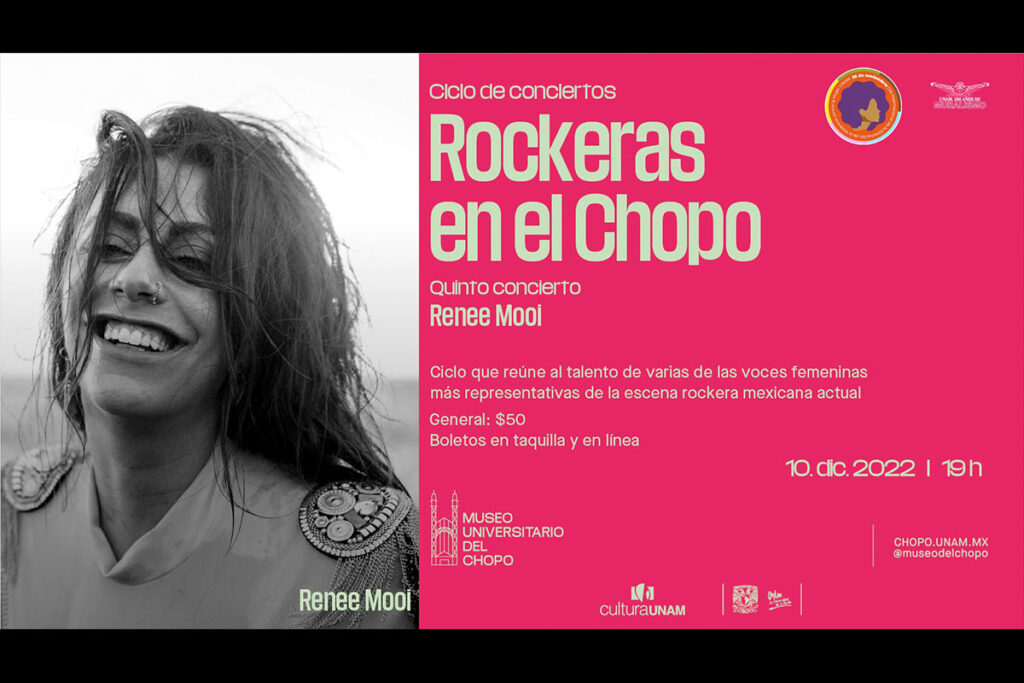 Renee Mooi en Rockeras en el Chopo