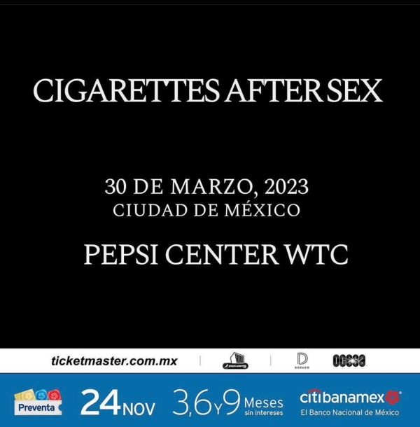 Cigarettes After Sex y su sexi-shoegaze llegan a CDMX 1 cigarettes after sex pepsi center concierto mexico greg gonzalez texas 4