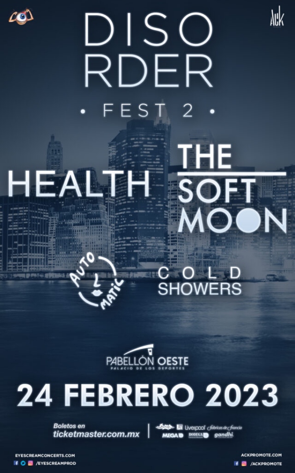 Disorder Fest 2: Una fiesta sintética-industrial 1 disorder fest the soft moon automatic health cold showers 1