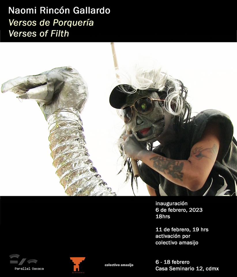Versos de Porqueria de Naomi Rincón Gallardo en la semana del arte 1 Marvin 2023 NaomiFlyer