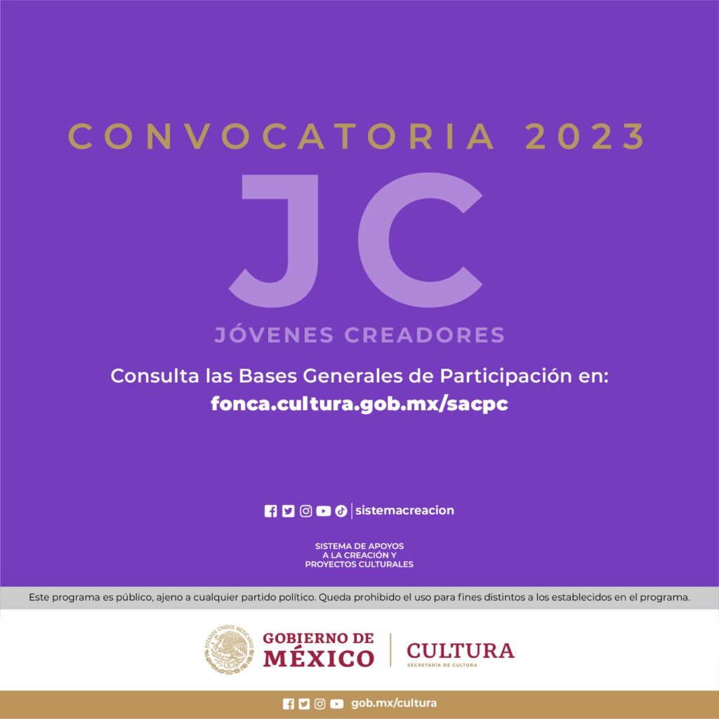 El Sistema a la Creación de la Secretaría de Cultura convoca a músicos tradicionales y Jóvenes creadores para obtener apoyos monetarios y tutorias.