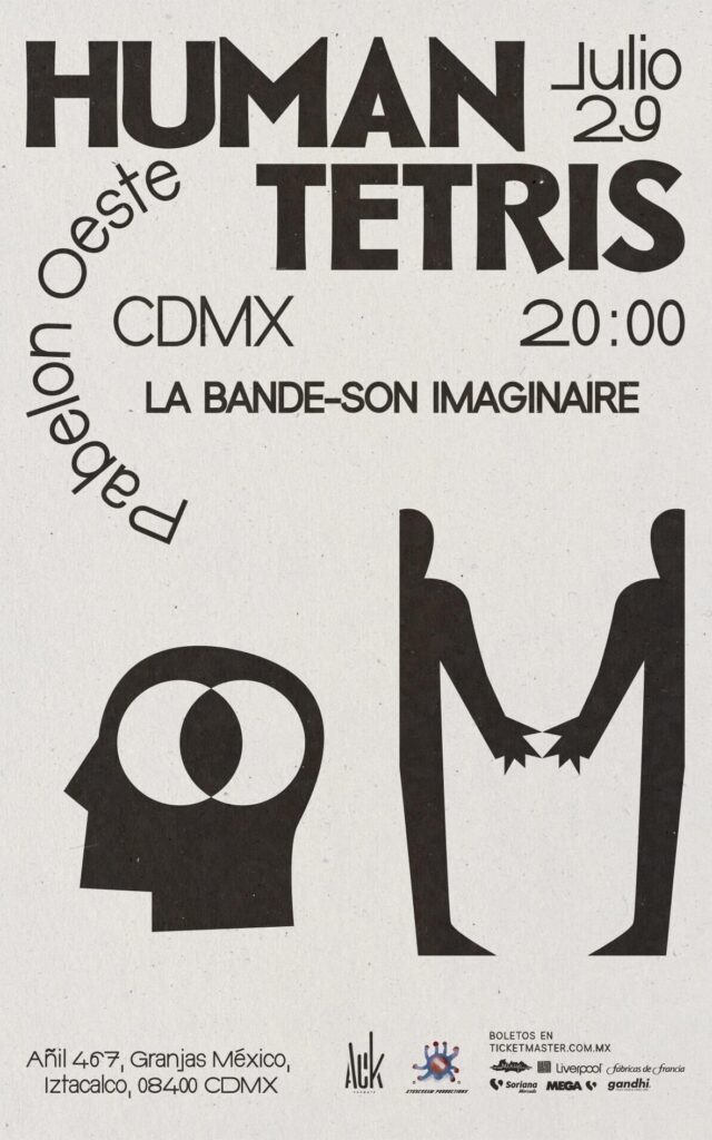 Human Tetris anuncia show con La Bande Son Imaginaire 1 53DC4579 E37D 4477 AC1D 25E3DEA46C65