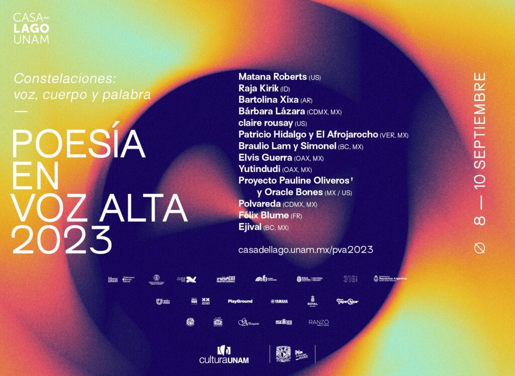 Poesía en Voz Alta 2023 Casa del Lago 1 Marvin 2023 Poe23