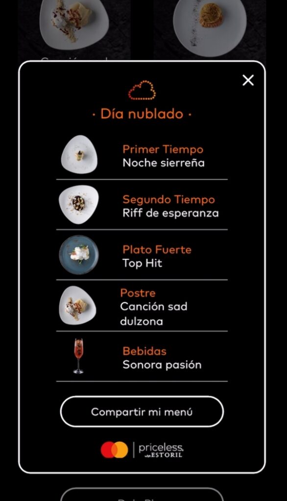 priceless with estoril musical menu mastercard spotify 1