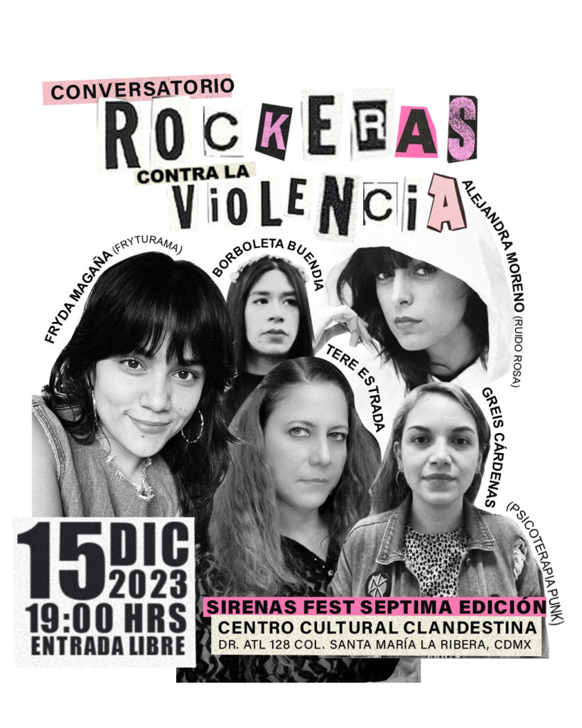 Rockeras contra la Violencia en Clandestina 1 Fryturas