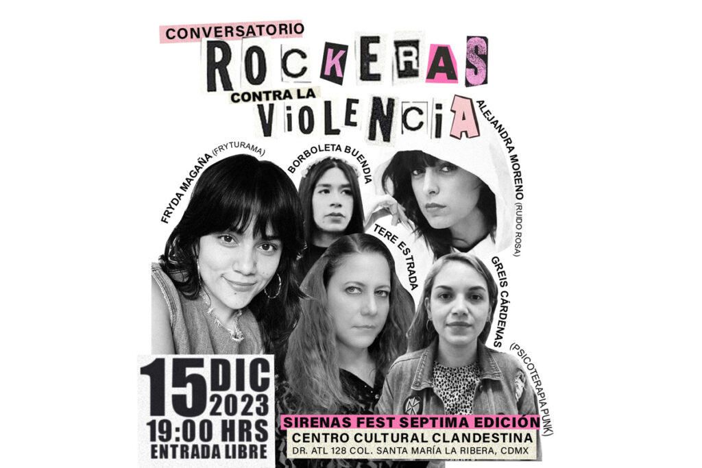 Rockeras contra la Violencia en Clandestina