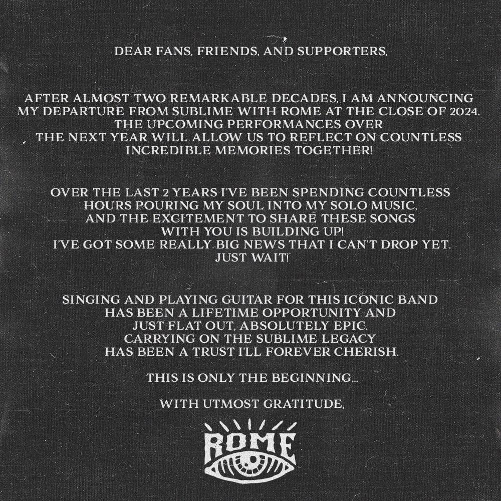 Sublime with Rome anuncia su separación 1 Rome Ramirez Sublime