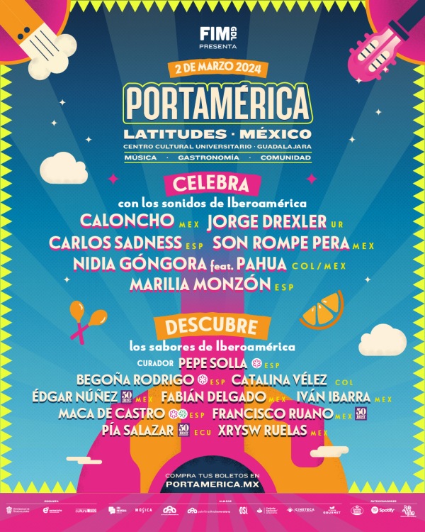 Portamérica Latitudes: "La gastronomía tiene mucho por enseñarle a la música" 1 portamerica latitudes fim guadalajara musica gastronomia 3