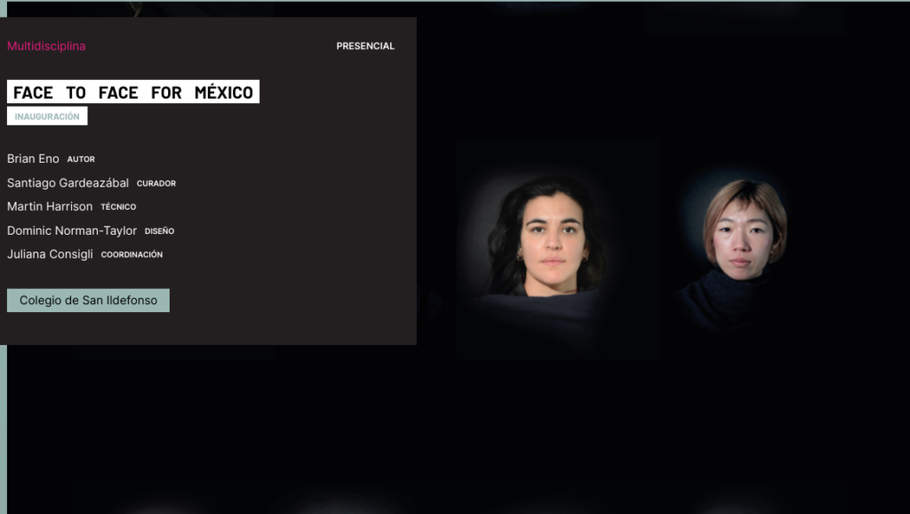 Face to Face for México, Brian Eno en San Ildefonso 2 Captura de pantalla 2024 05 02 a las 11.03.32