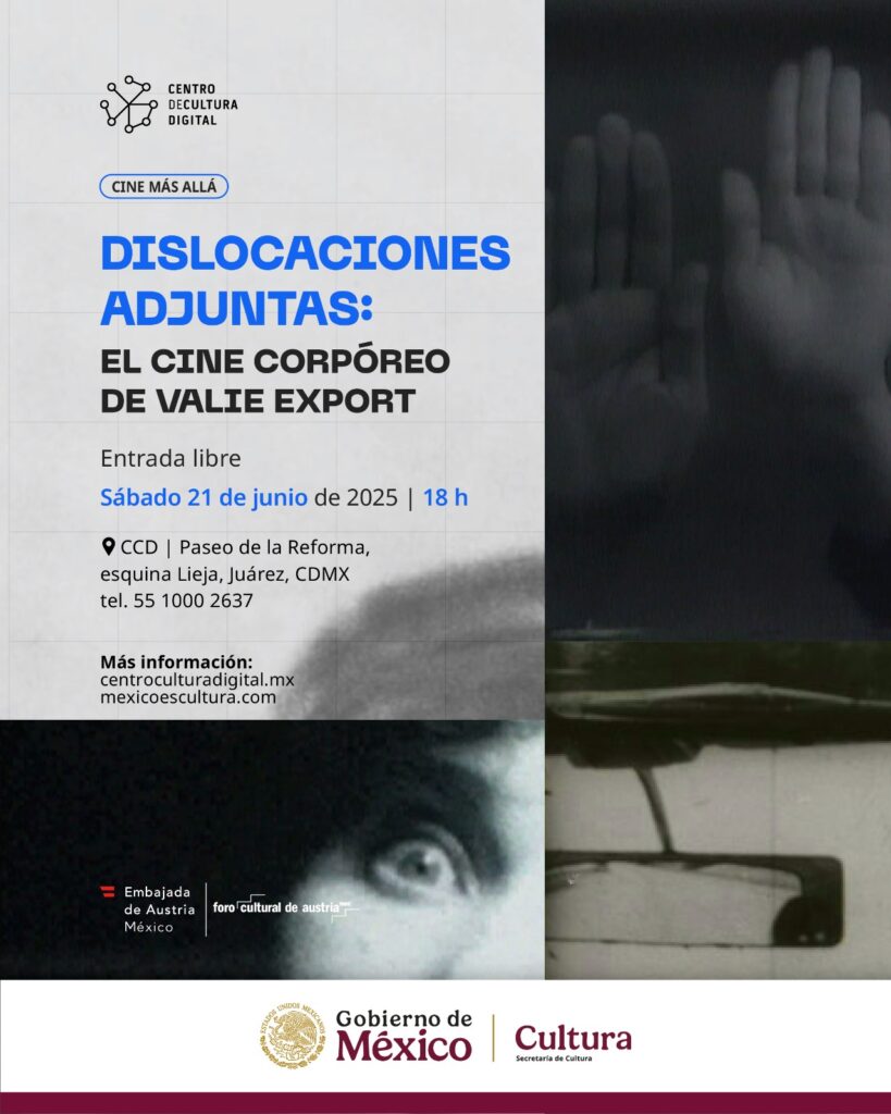 El cine corpóreo de Valie Export en el CCD 1 Valie Export Flyer 2025