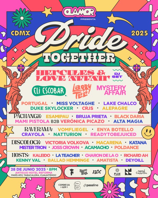 Pride Together traerá a Hercules & Love Affair (DJ set) a la CDMX 1 pride together antiguo hotel reforma 2025 1