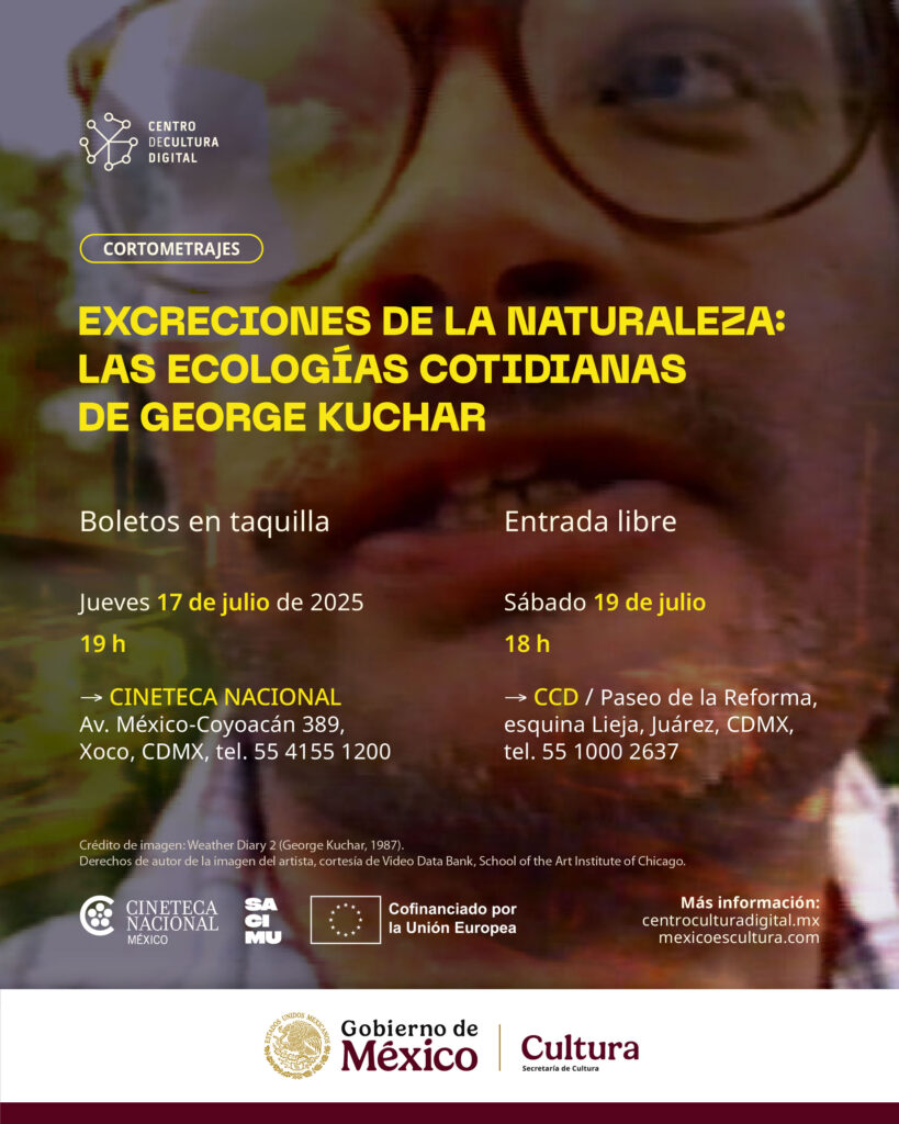 Muestra de Cine Queer y Experimental George Kuchar en el CCD y Cineteca 1 Flyer