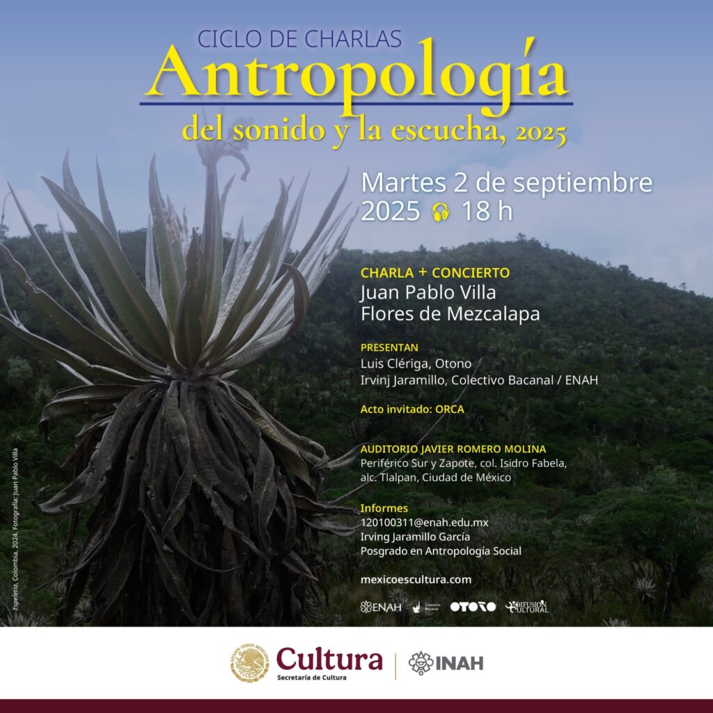 Flyer Antropologia del sonido2025