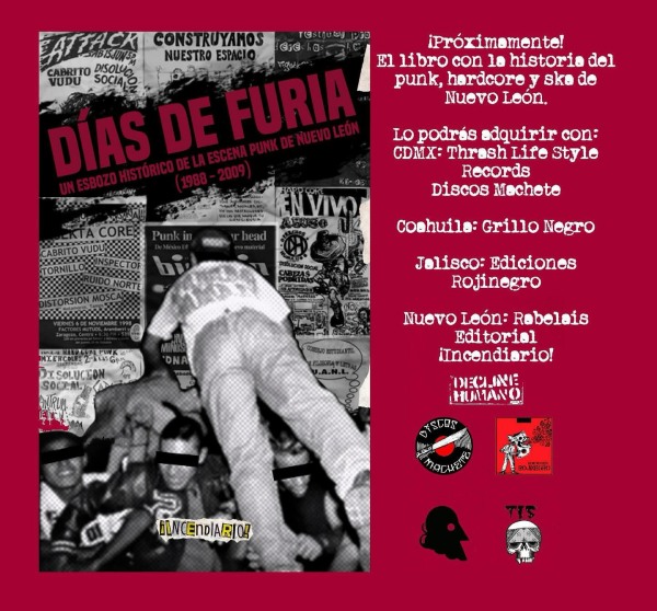 dias de furia libro diego armando cavazos nuevo leon punk 1