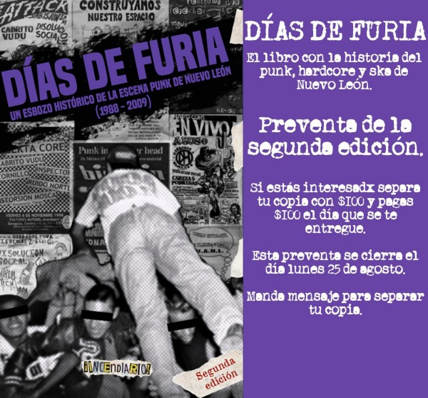 dias de furia libro diego armando cavazos nuevo leon punk 3