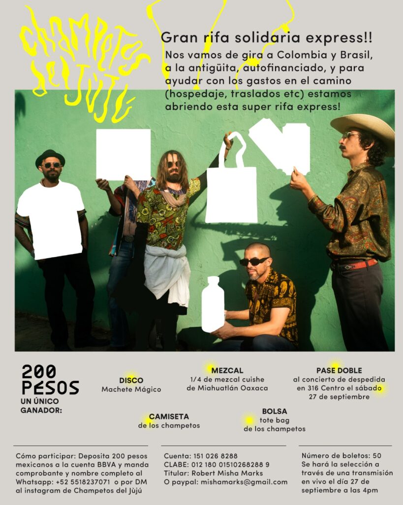 Champetos del Jùjú gira Colombia 2025 1 Champetos Rifa