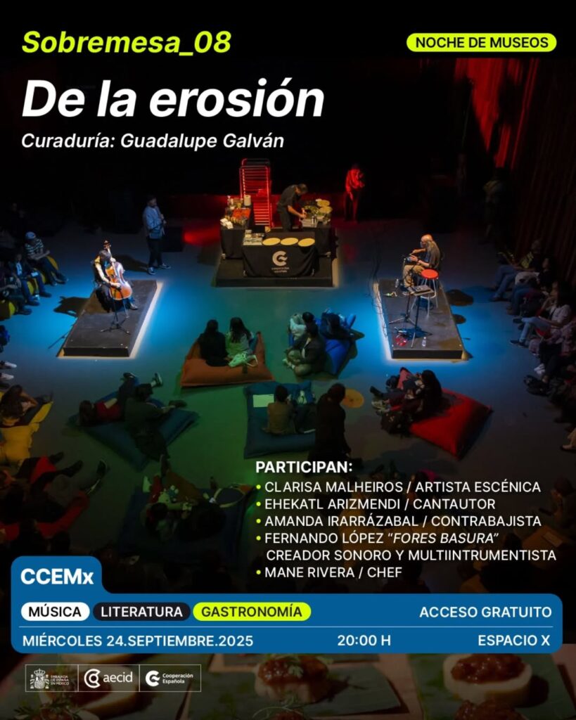 Sobremesa 08 en el CCEmx 1 Flyer Sobremesa 08 CCEmx