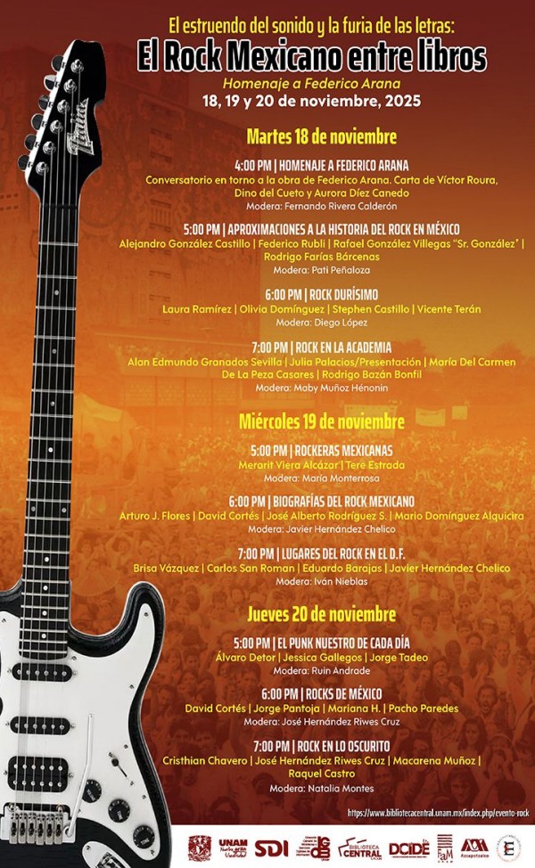 federico arana homenaje rock mexicano unam 2025 1