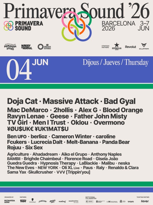 primavera sound 2026 barcelona festival espana 2