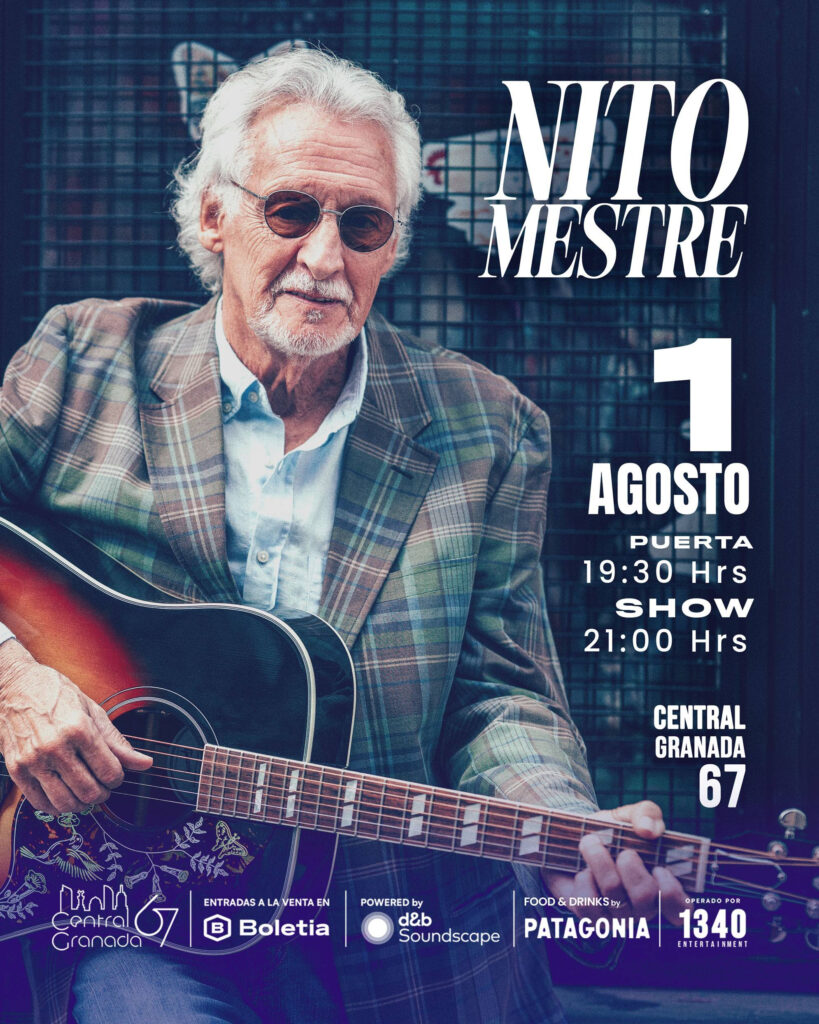 El legendario Nito Mestre en México 1 Nito Mestre Flyer