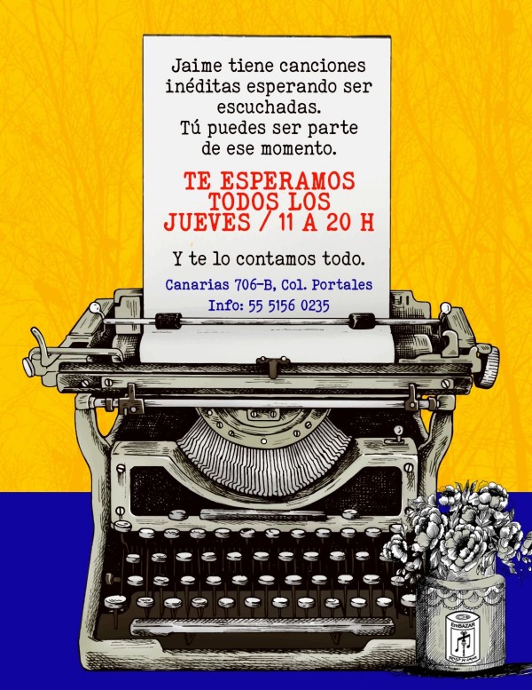 Jaime López invita a su bazar de canciones: ‘EmBAZAR/Rolas de garage’ 1 jaime lopez embazar rolas de garage 2026 1
