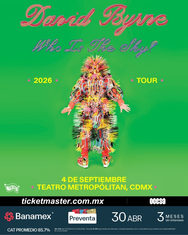 David Byrne (con su genio y alma) regresa a México 1 david byrne conciertos cdmx monterrey guadalajara 2026 1