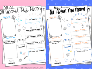 All About My Mom Printables: A Heartwarming Tribute