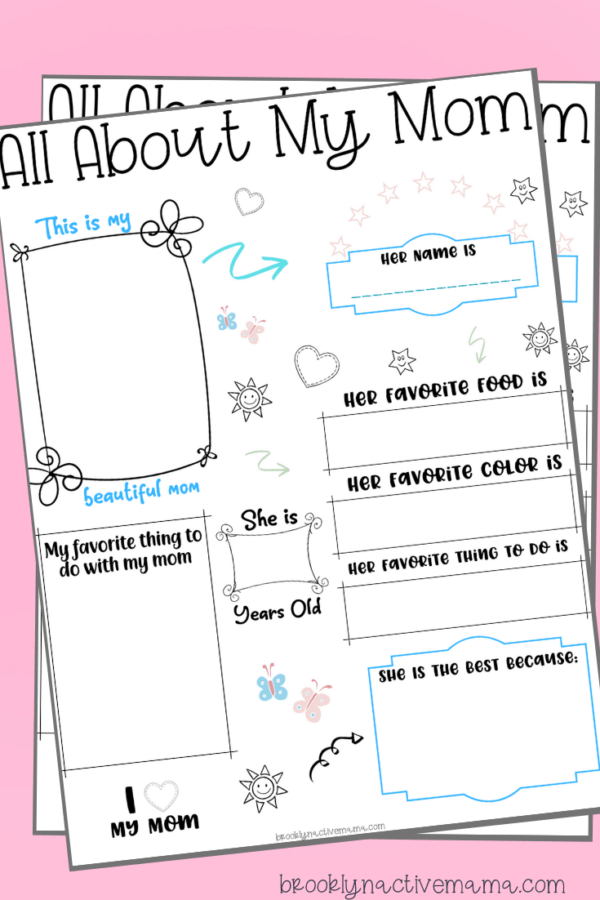 All About My Mom Printables: A Heartwarming Tribute