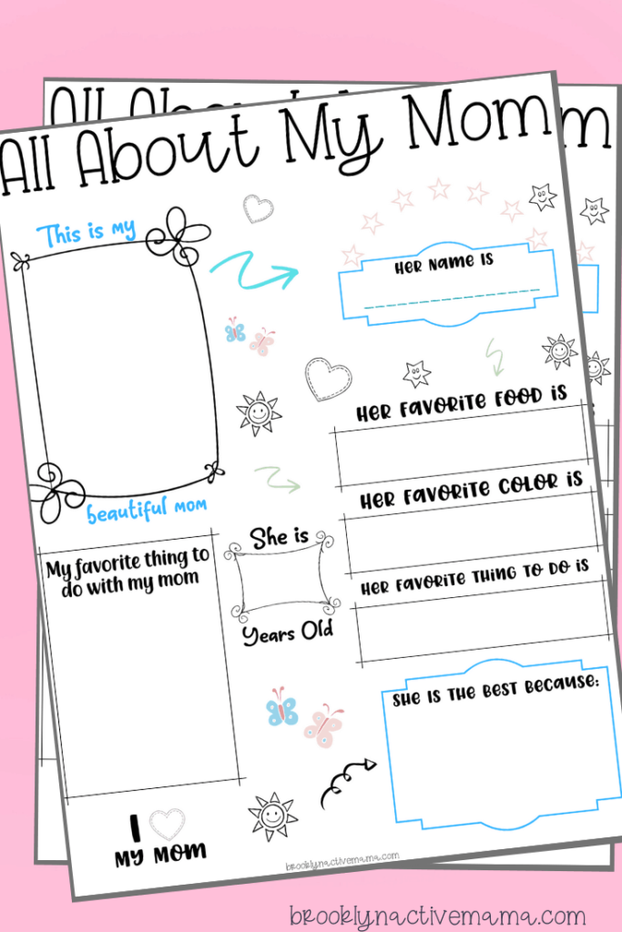 All About My Mom Printables: A Heartwarming Tribute