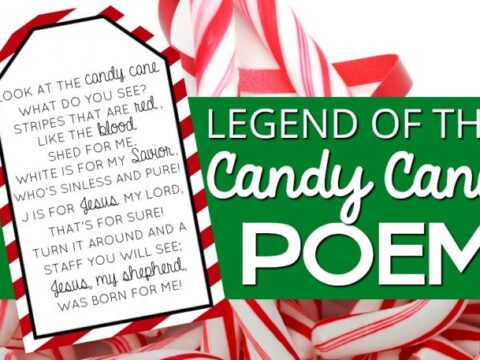 Image for Candy Cane Poem - Free Printable Gift Tag for Christmas