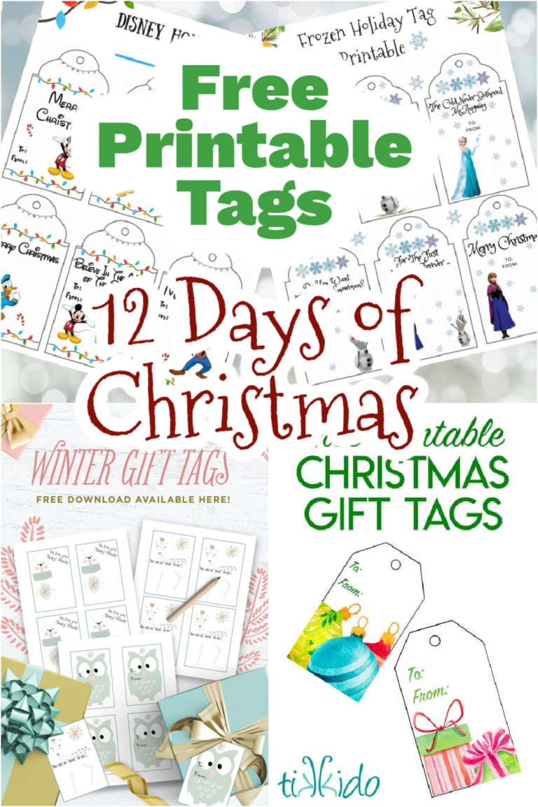 12 days of Christmas With Free Printable Tags - Mom Junky
