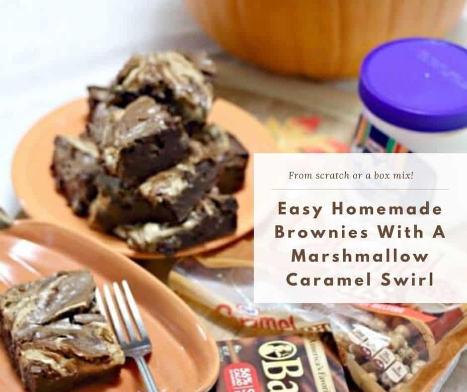 Image for Marshmallow Caramel Swirl Homemade Brownies