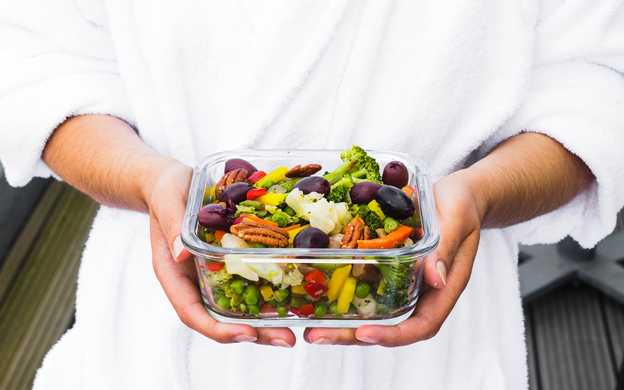 Image for Steamed Vegetable Salad Lunch Box | Healthy & Delicious!