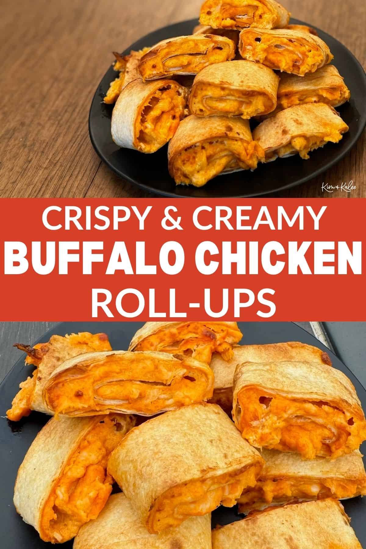 Image for Air Fryer Buffalo Chicken Roll Ups: Easy Pinwheels Recipe